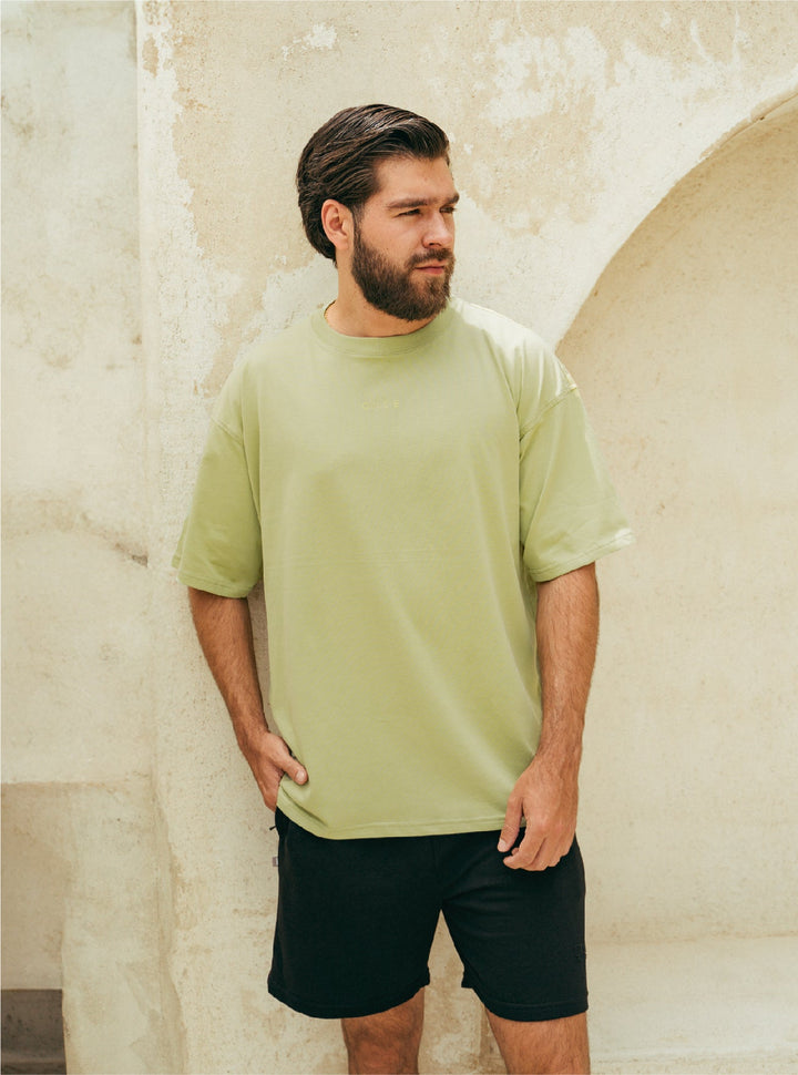 ONCE CAMISETA OVERSIZE UNISEX - MATCHA SOLID
