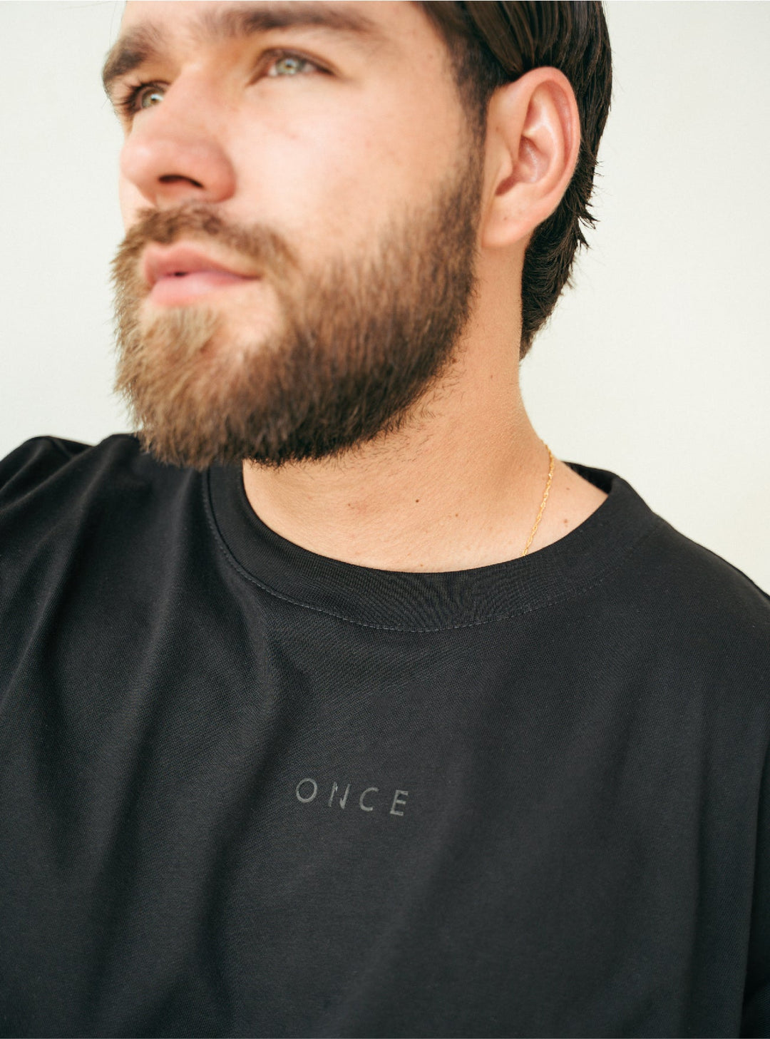 ONCE CAMISETA OVERSIZE UNISEX - BLACK SOLID