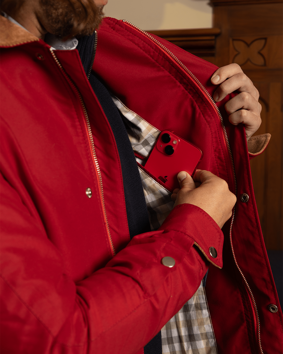 HANDELLS CHAQUETA GALES ROJA