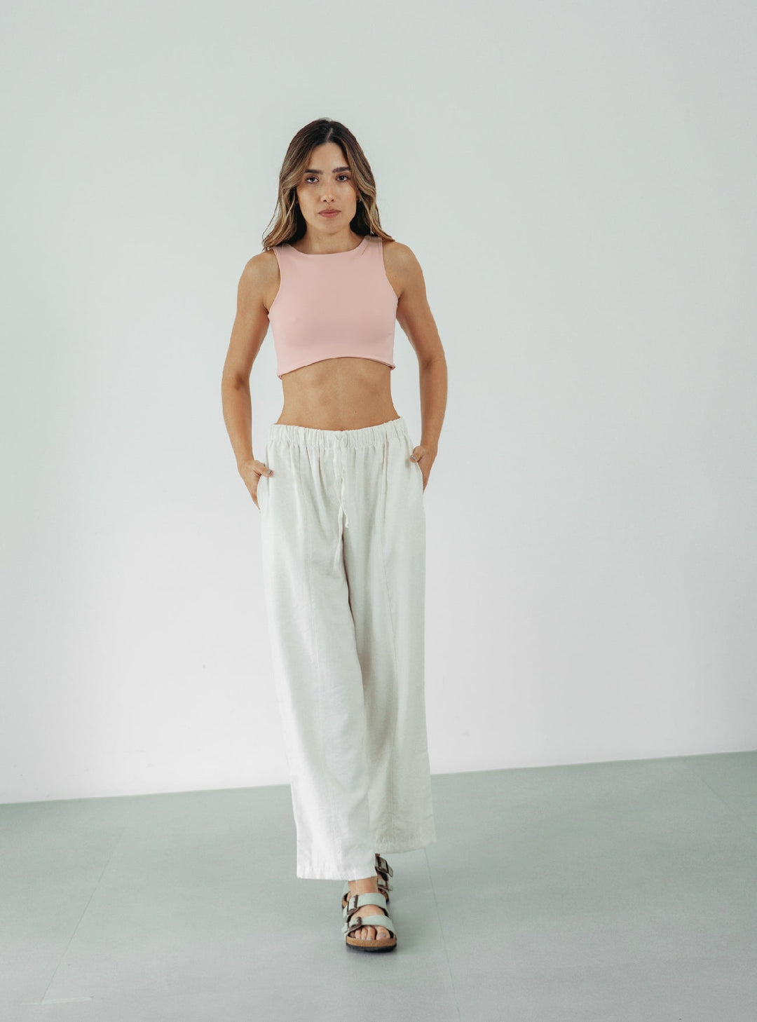 ONCE CROP TOP SOFT - ROSE