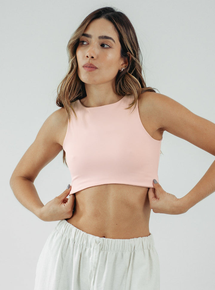 ONCE CROP TOP SOFT - ROSE