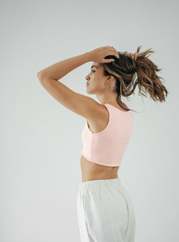 ONCE CROP TOP SOFT - ROSE