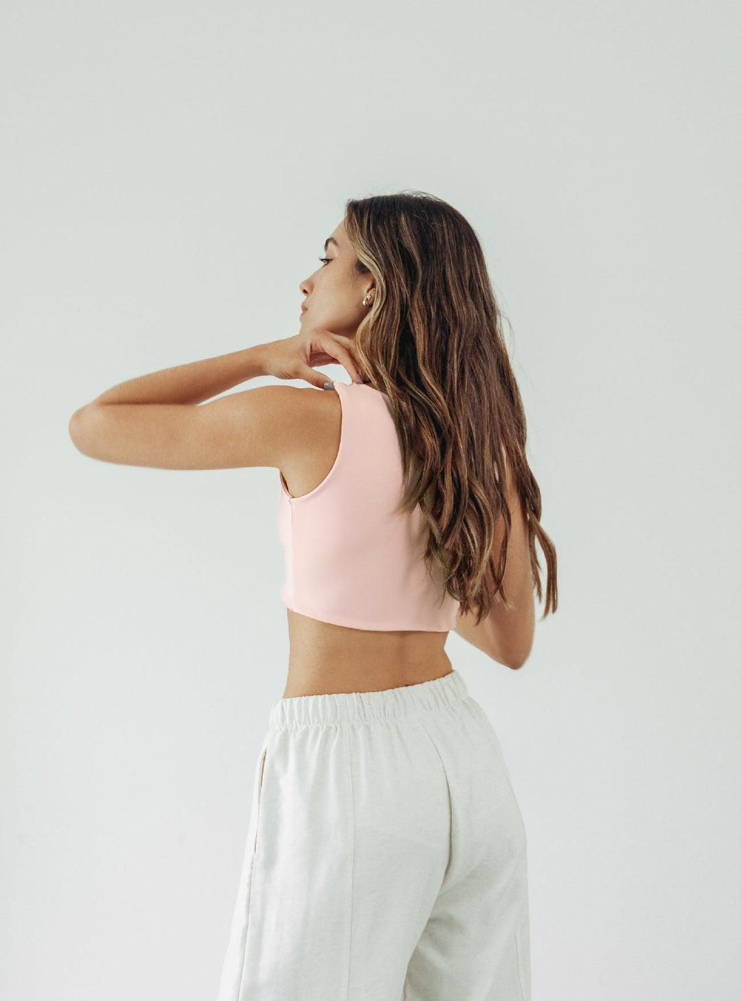 ONCE CROP TOP SOFT - ROSE