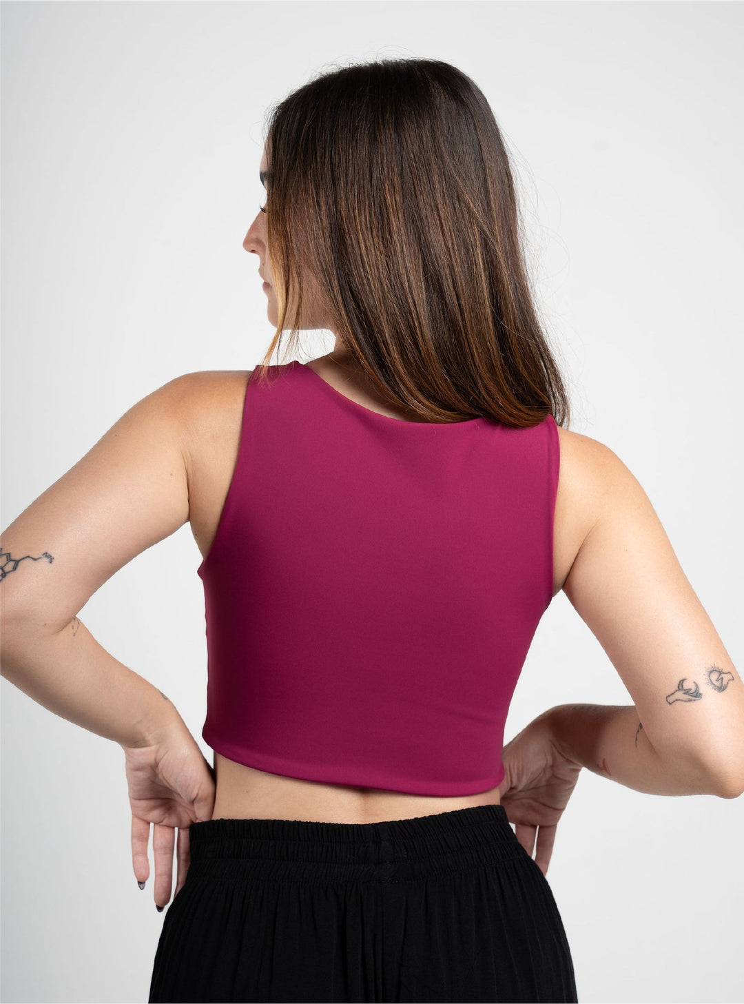 ONCE CROP TOP SOFT - WINE