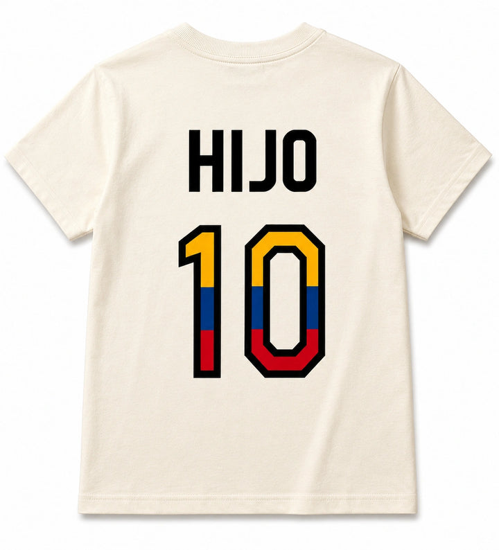 MINIME CAMISETA HIJO 10 HUESO