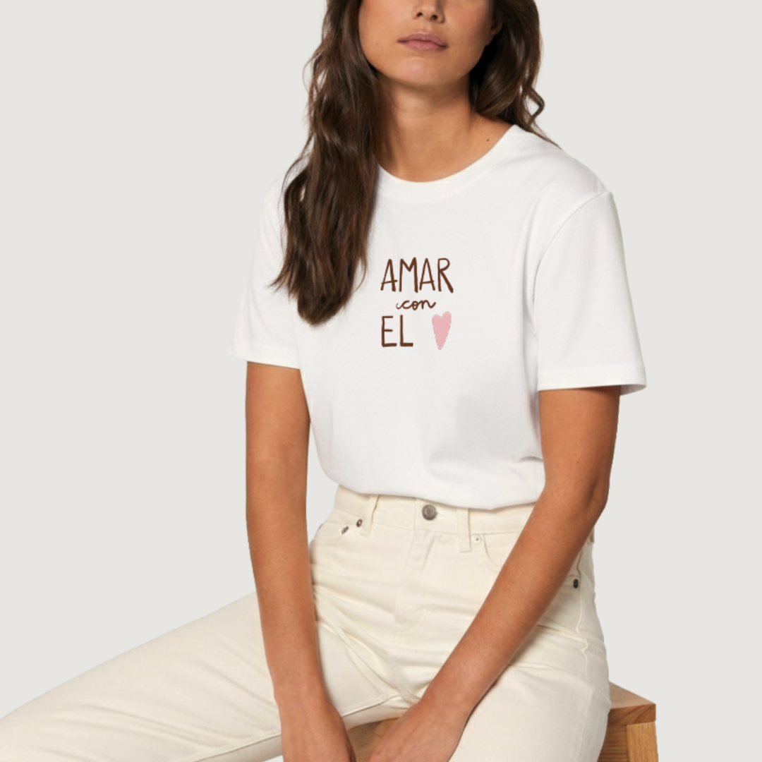 MONLE CAMISETA IVORY AMAR CON EL CORAZON