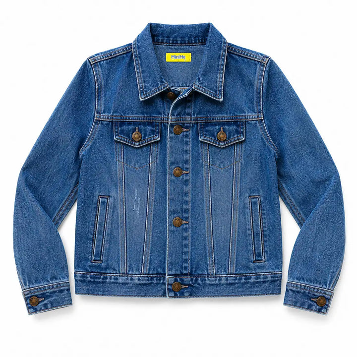 MINIME CHAQUETA EN JEAN UNISEX AZUL MEDIO