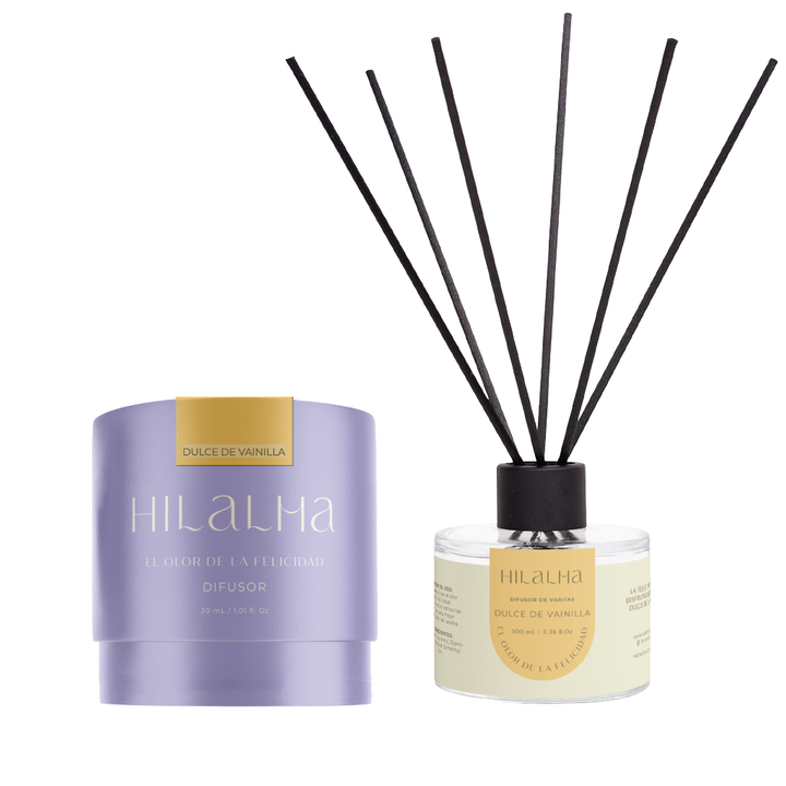 HILALMA VAR033 DIFUSOR VARITAS 100 ML - DULCE DE VAINILLA