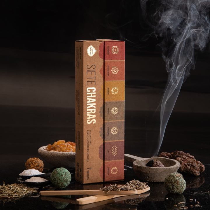 18 RAZONES INCIENSO 50B BOMBITA 7 CHAKRAS.