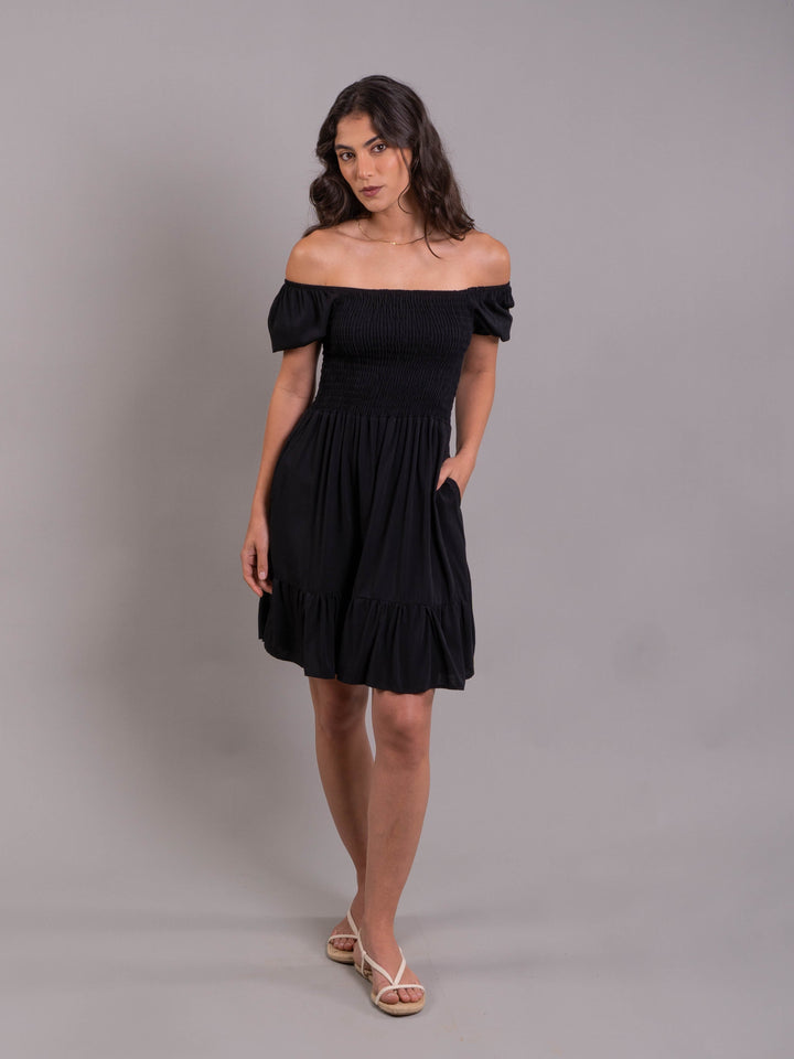 NITTA BONITA VESTIDO MAITE PLANE BLACK