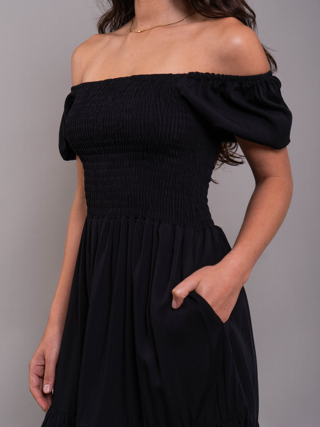 NITTA BONITA VESTIDO MAITE PLANE BLACK