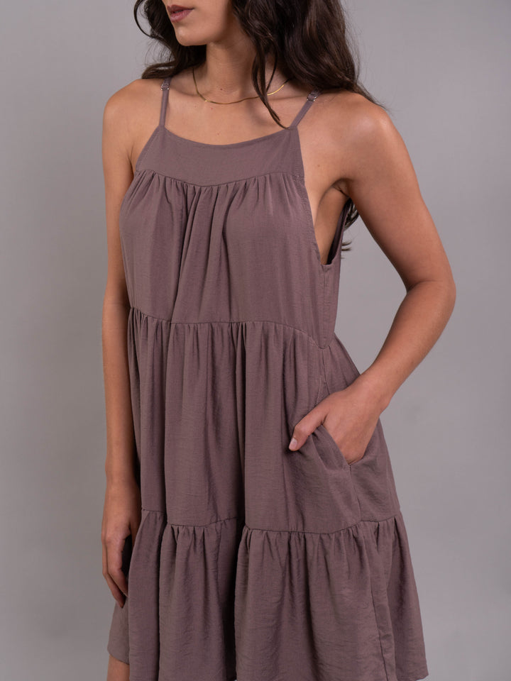 NITTA BONITA VESTIDO ALEXA PLANE BROWN