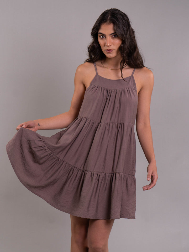 NITTA BONITA VESTIDO ALEXA PLANE BROWN
