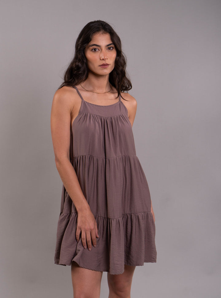NITTA BONITA VESTIDO ALEXA PLANE BROWN