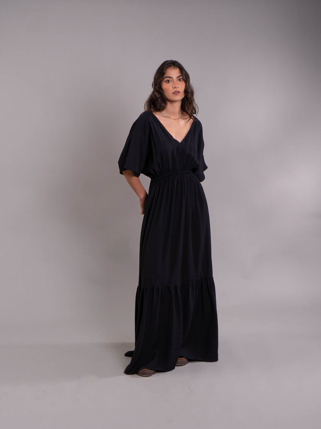 NITTA BONITA VESTIDO ELODIA PLANE BLACK