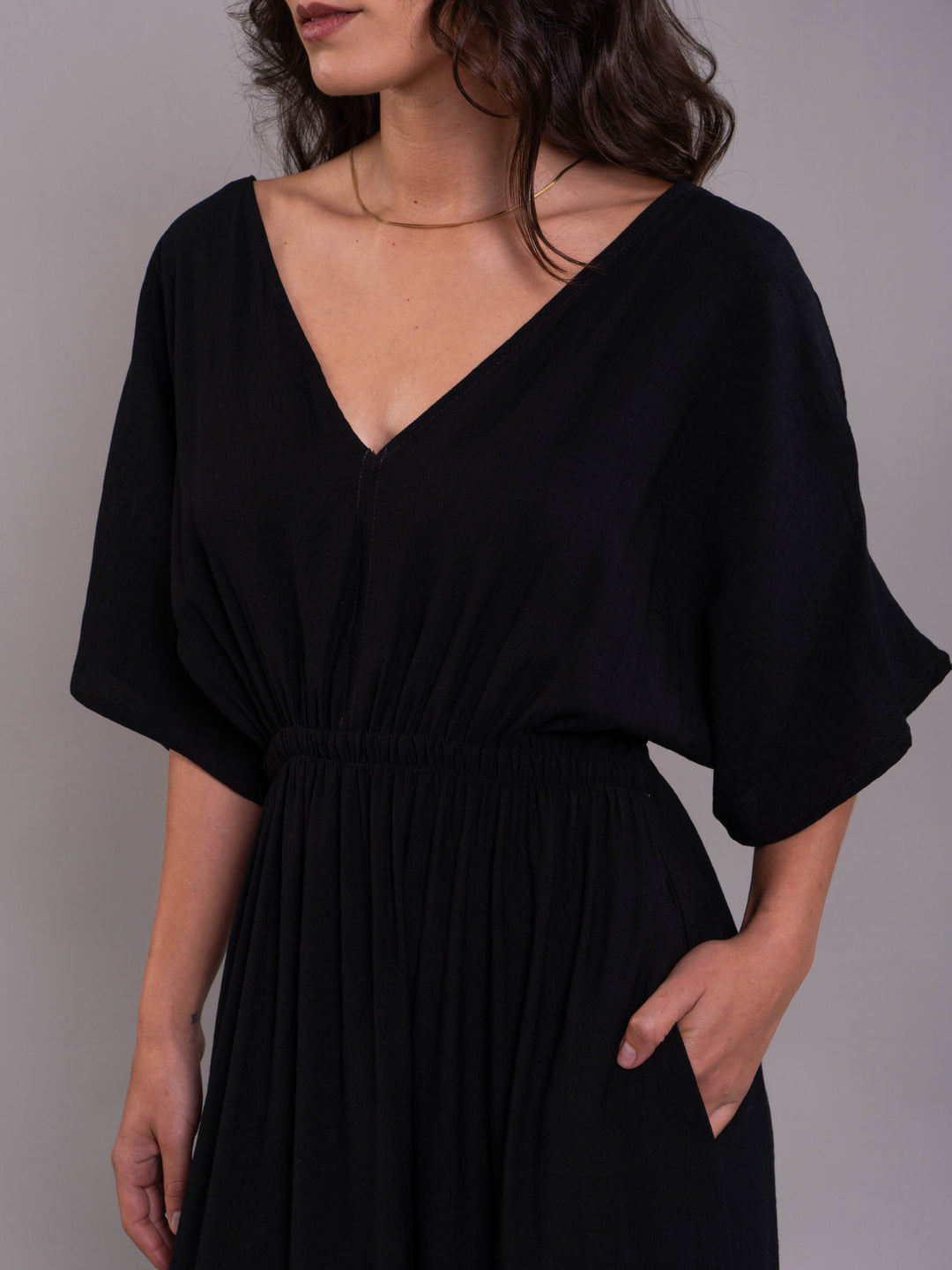 NITTA BONITA VESTIDO ELODIA PLANE BLACK