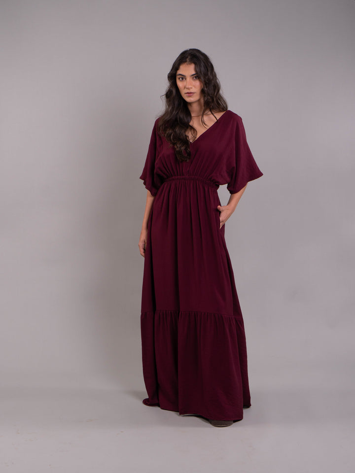 NITTA BONITA VESTIDO ELODIA PLANE UVA
