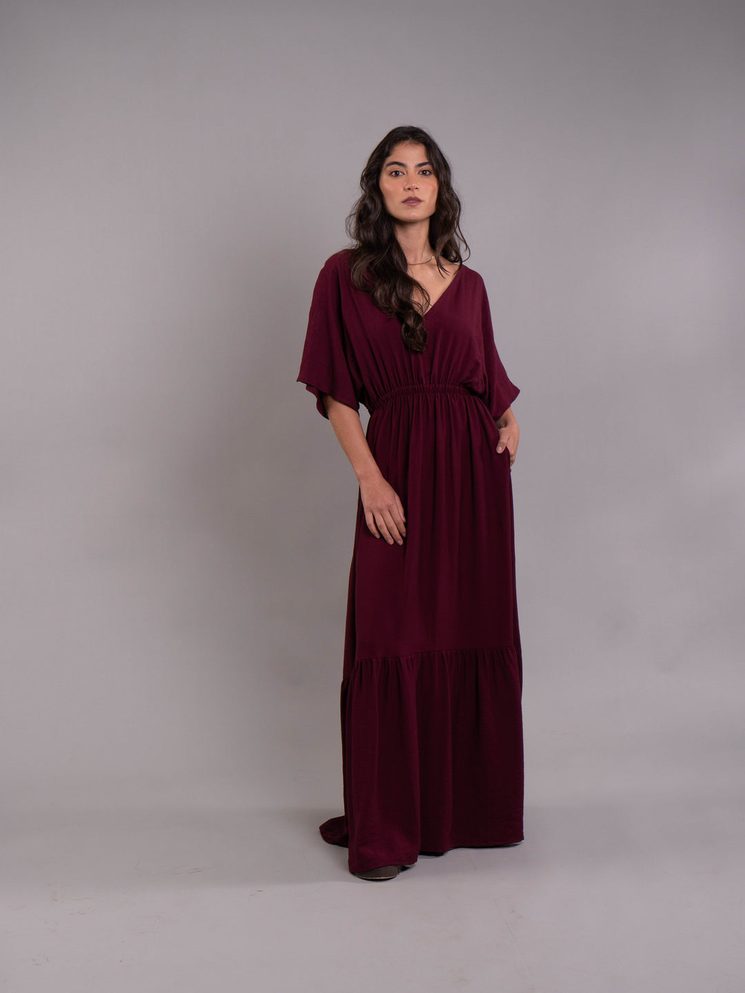 NITTA BONITA VESTIDO ELODIA PLANE UVA