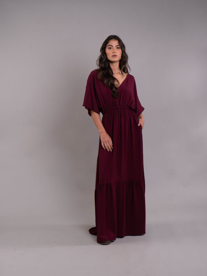 NITTA BONITA VESTIDO ELODIA PLANE UVA