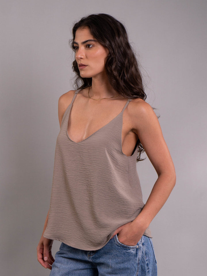 NITTA BONITA BLUSA GABI PLANE BROWN