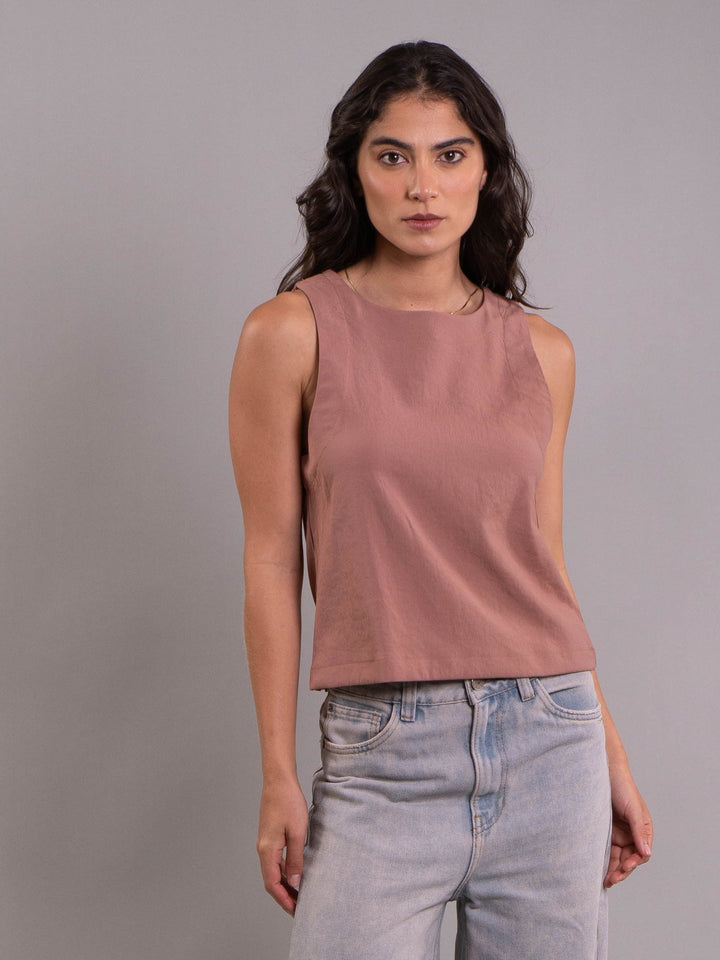 NITTA BONITA BLUSA CATA PLANE COCOA