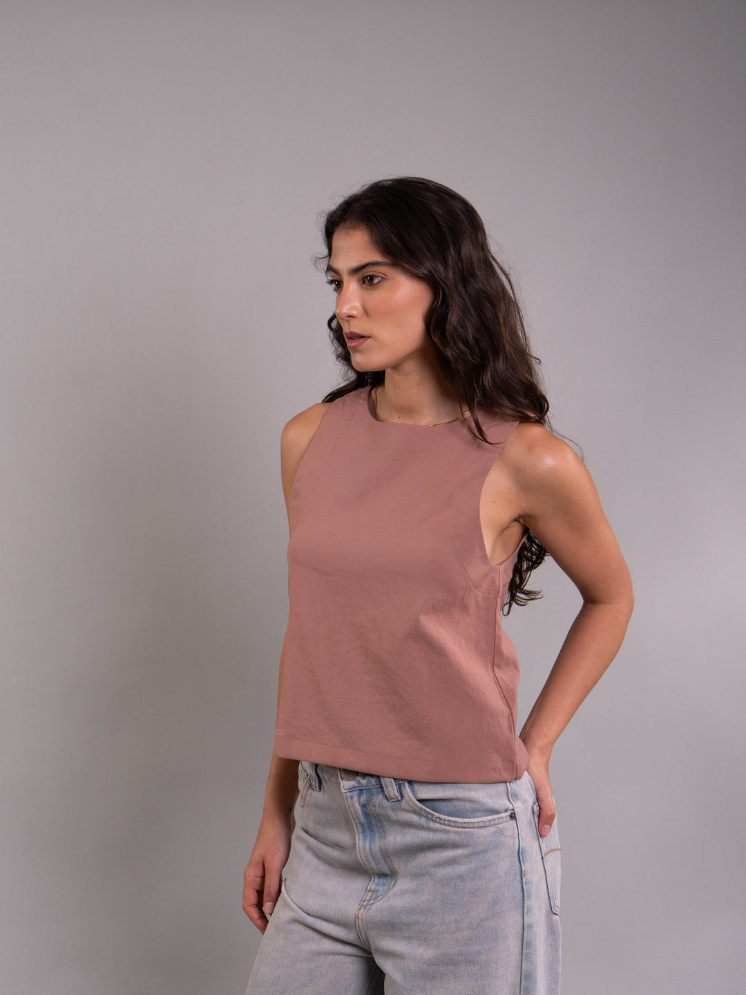 NITTA BONITA BLUSA CATA PLANE COCOA