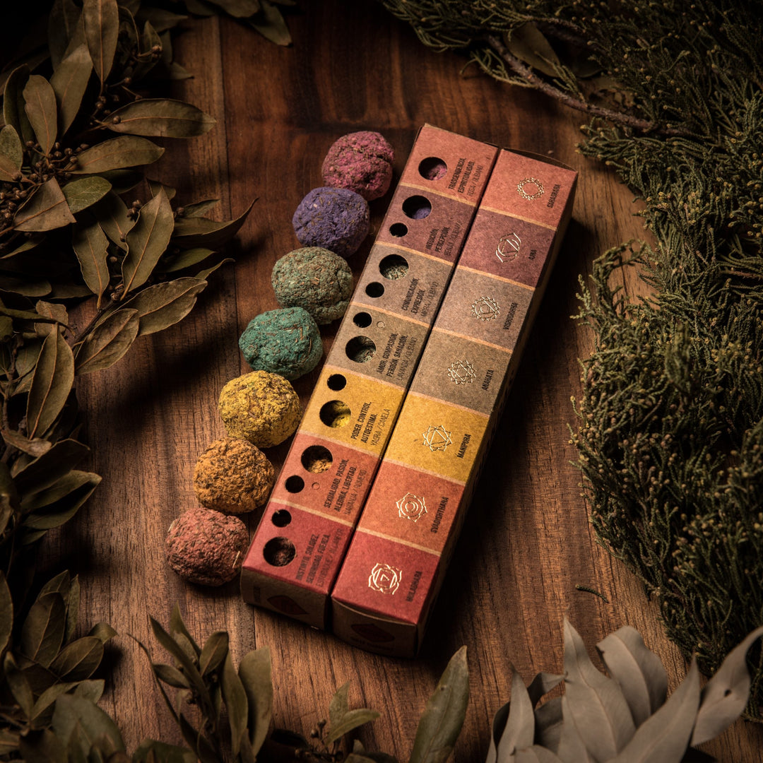 18 RAZONES INCIENSO 50B BOMBITA 7 CHAKRAS.