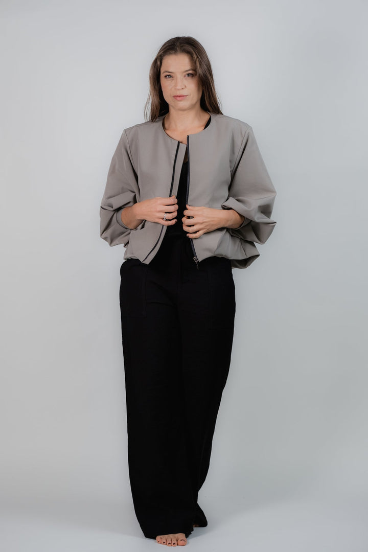 ULLA ULLA CHAQUETA BOMBY GRIS TALLA UNICA