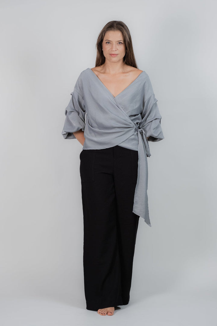 ULLA ULLA BLUSA ORYANA GRIS TALLA UNICA