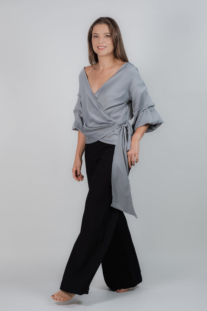 ULLA ULLA BLUSA ORYANA GRIS TALLA UNICA