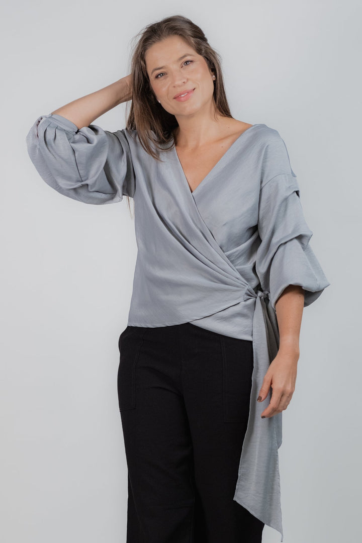 ULLA ULLA BLUSA ORYANA GRIS TALLA UNICA