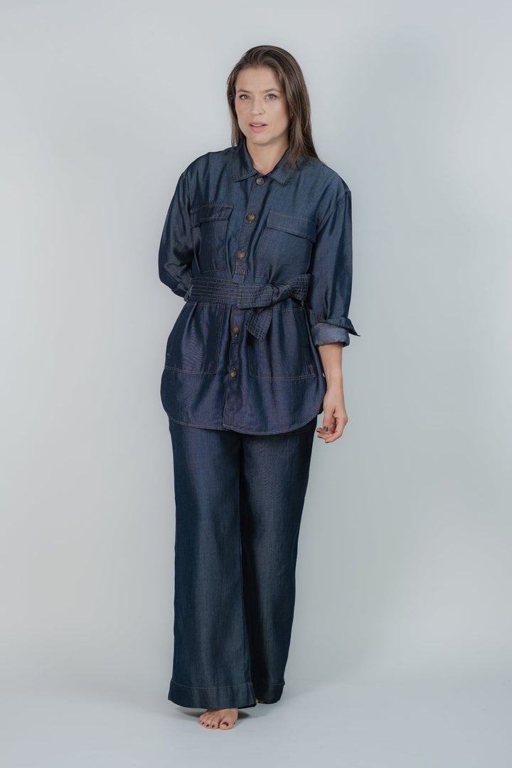 ULLA ULLA CHAQUETA BOLSILLOS INDIGO