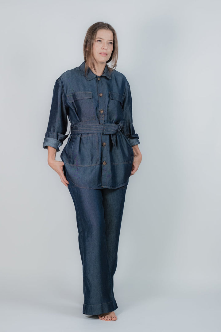 ULLA ULLA CHAQUETA BOLSILLOS INDIGO