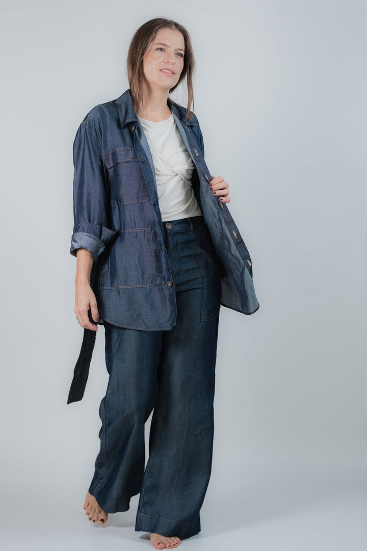 ULLA ULLA CHAQUETA BOLSILLOS INDIGO