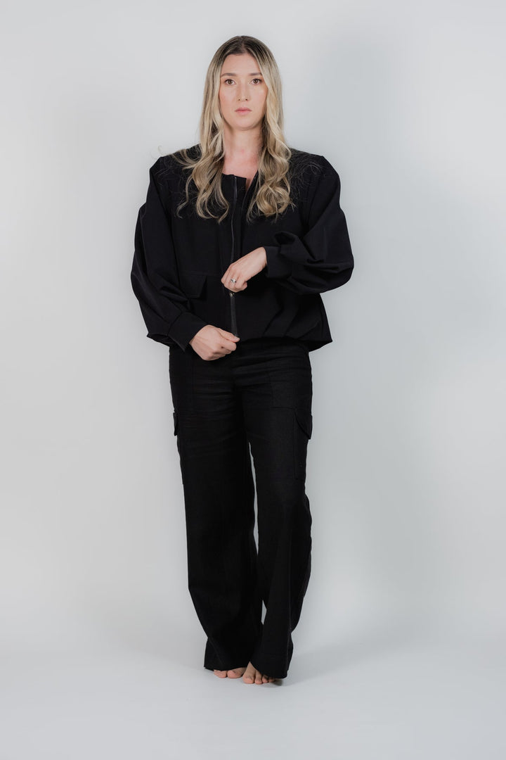 ULLA ULLA CHAQUETA BOMBY NEGRA TALLA UNICA