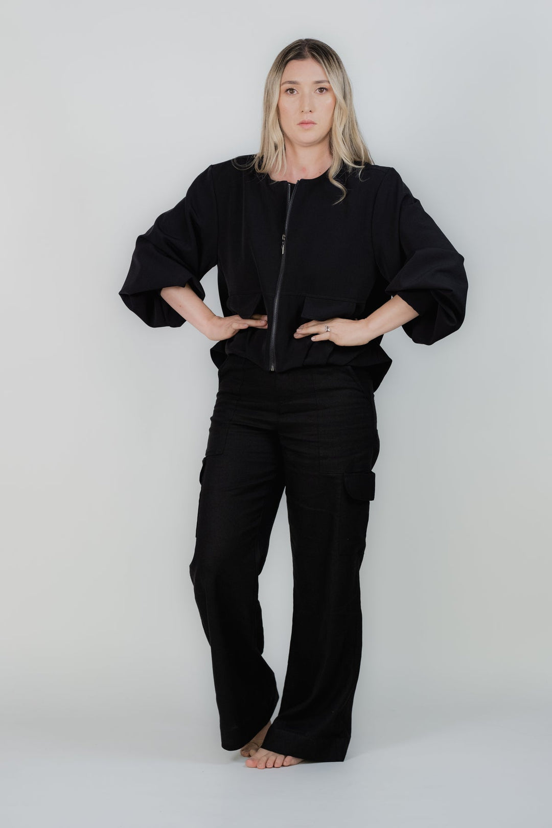 ULLA ULLA CHAQUETA BOMBY NEGRA TALLA UNICA