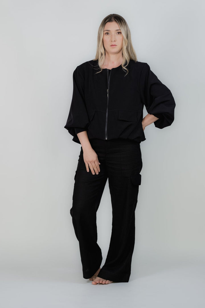ULLA ULLA CHAQUETA BOMBY NEGRA TALLA UNICA