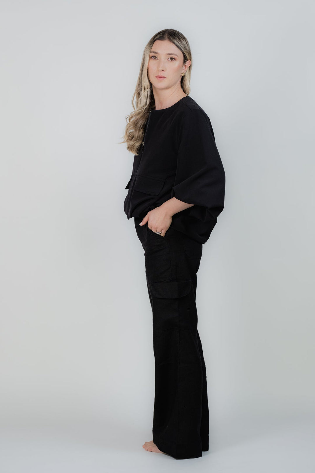 ULLA ULLA CHAQUETA BOMBY NEGRA TALLA UNICA