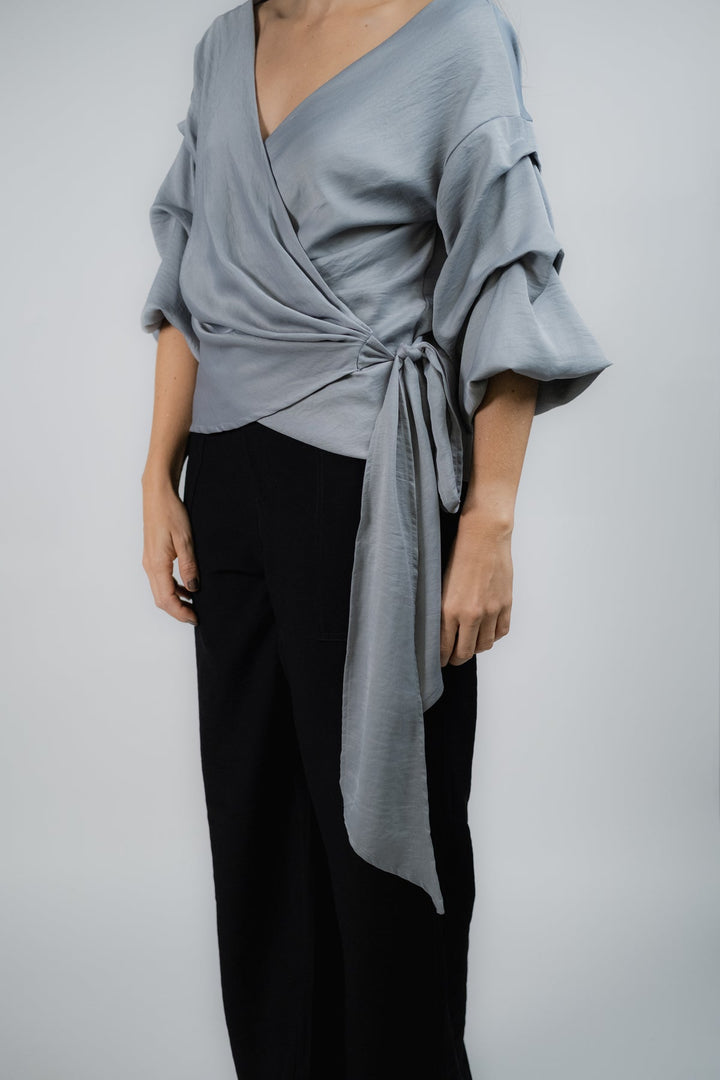 ULLA ULLA BLUSA ORYANA GRIS TALLA UNICA