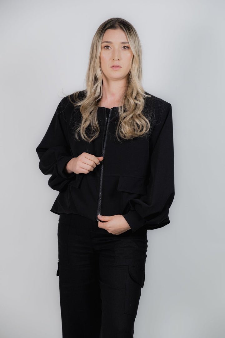 ULLA ULLA CHAQUETA BOMBY NEGRA TALLA UNICA