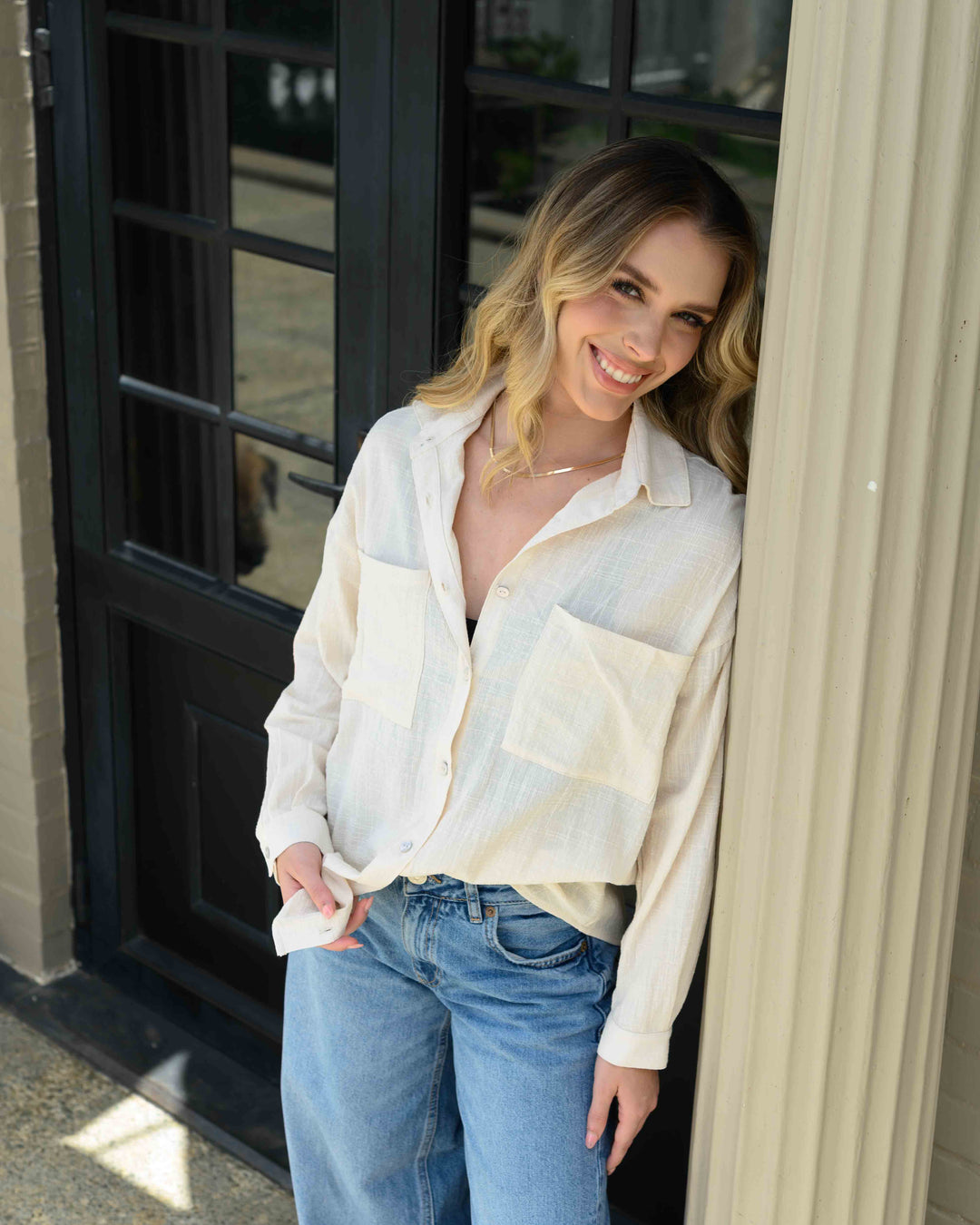 NITTA BONITA CAMISA LUCERO CREMA