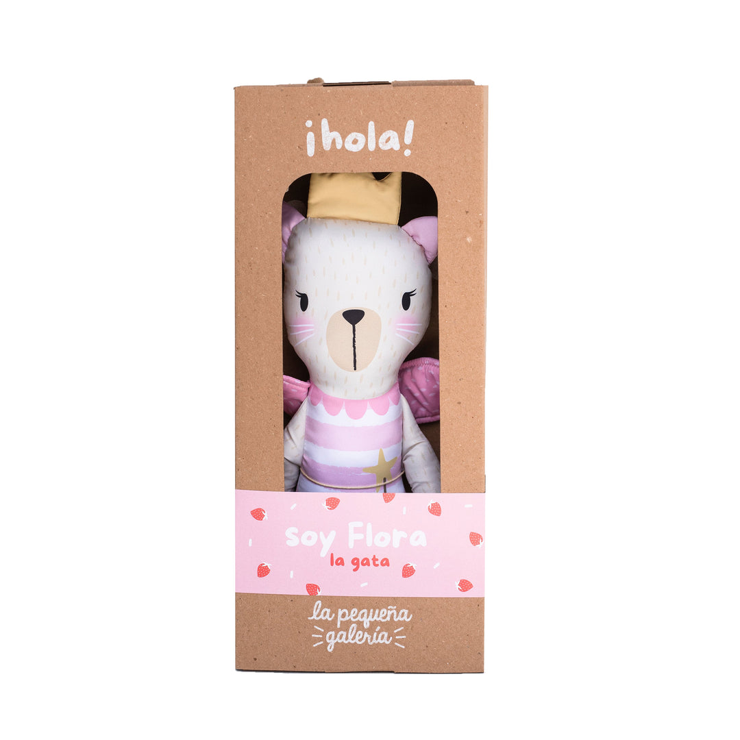 LA PEQUEÑA GALERIA 7707502002398 PEL5056L PELUCHE GATICA PRINCESA FLORA