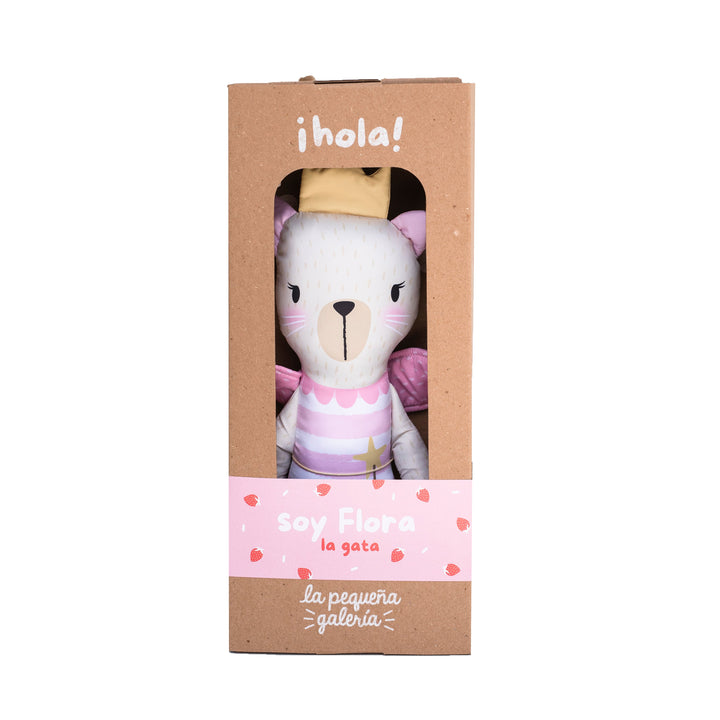 LA PEQUEÑA GALERIA 7707502002398 PEL5056L PELUCHE GATICA PRINCESA FLORA