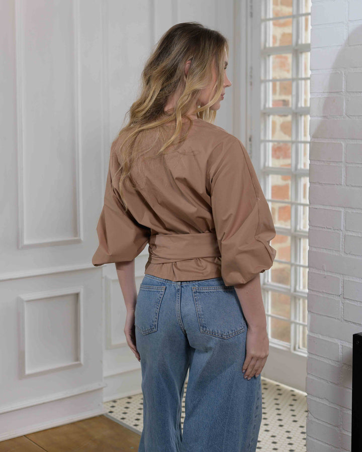 NITTA BONITA BLUSA SUNSET BALI COCOA