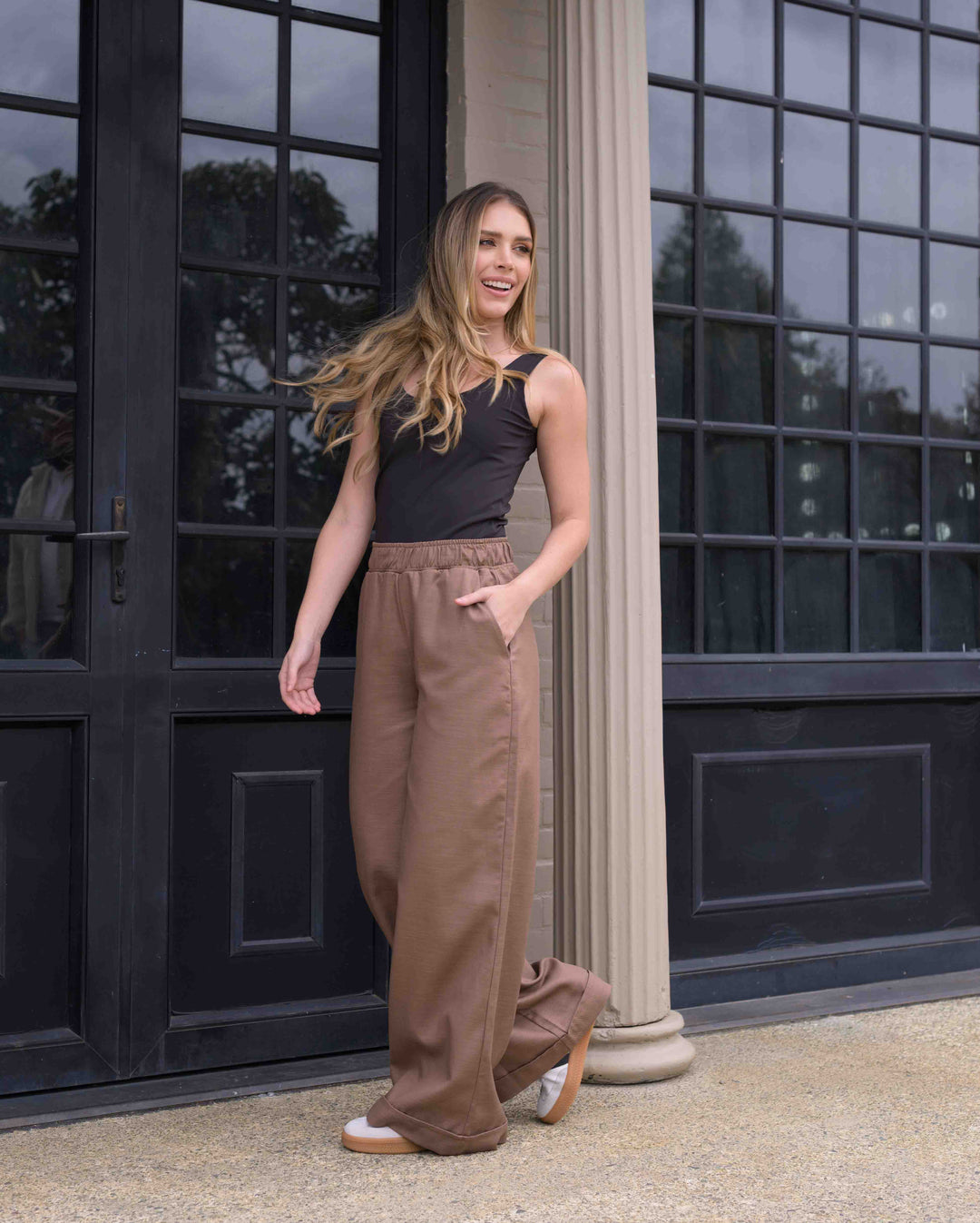 NITTA BONITA PANTALON CANDE PLANE COCOA