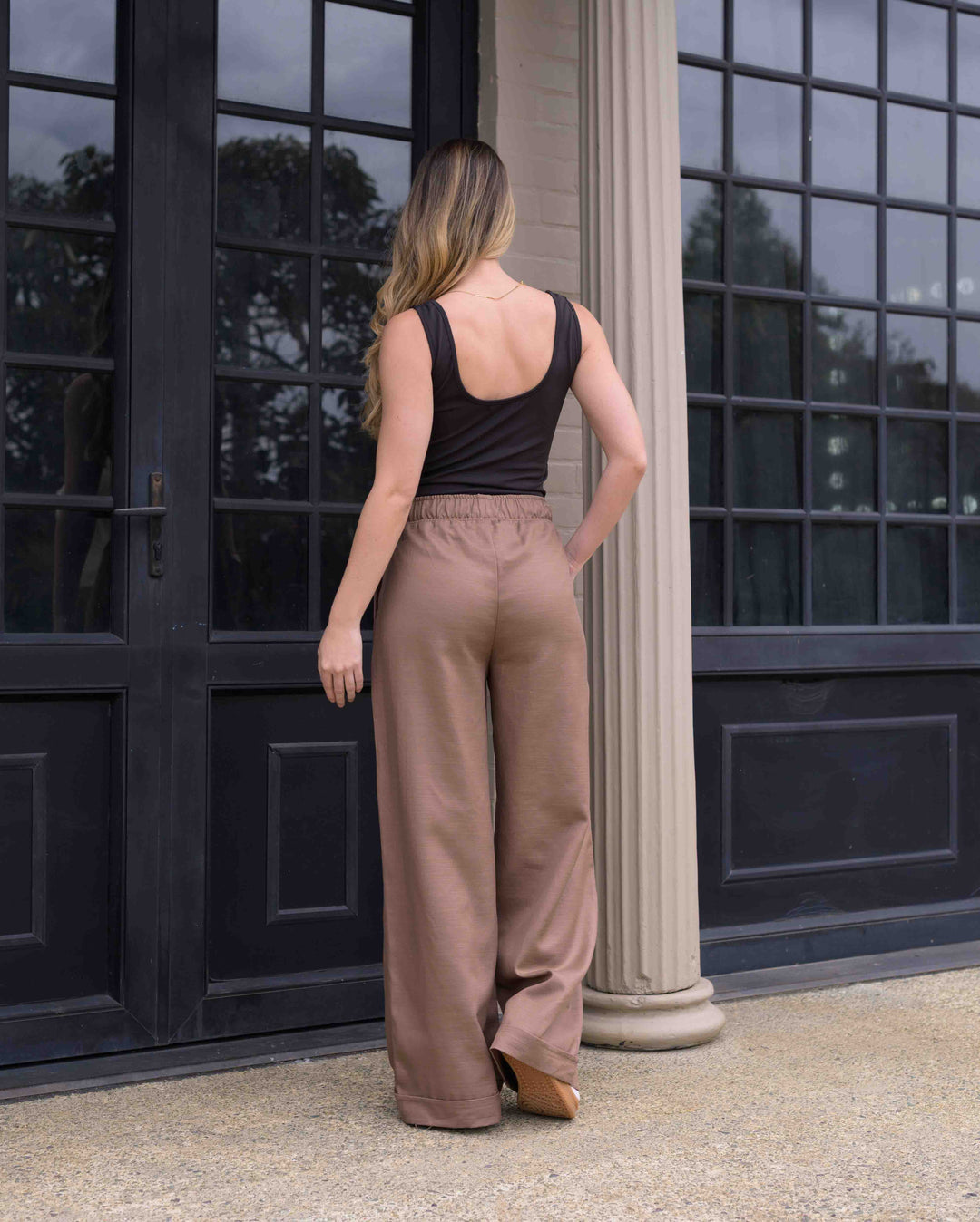 NITTA BONITA PANTALON CANDE PLANE COCOA