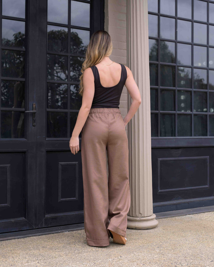 NITTA BONITA PANTALON CANDE PLANE COCOA