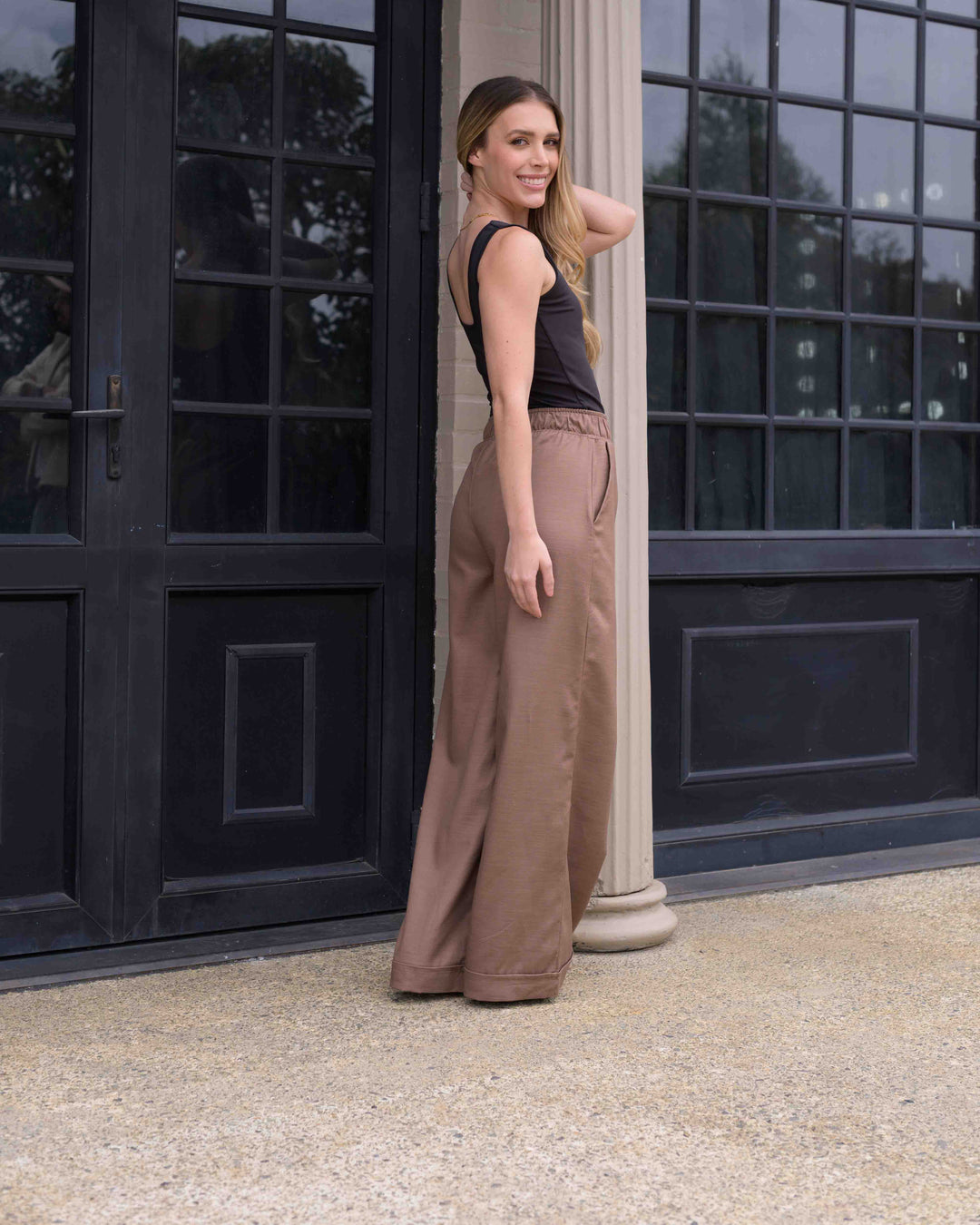 NITTA BONITA PANTALON CANDE PLANE COCOA