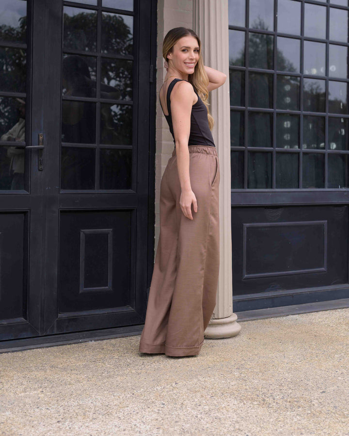 NITTA BONITA PANTALON CANDE PLANE COCOA