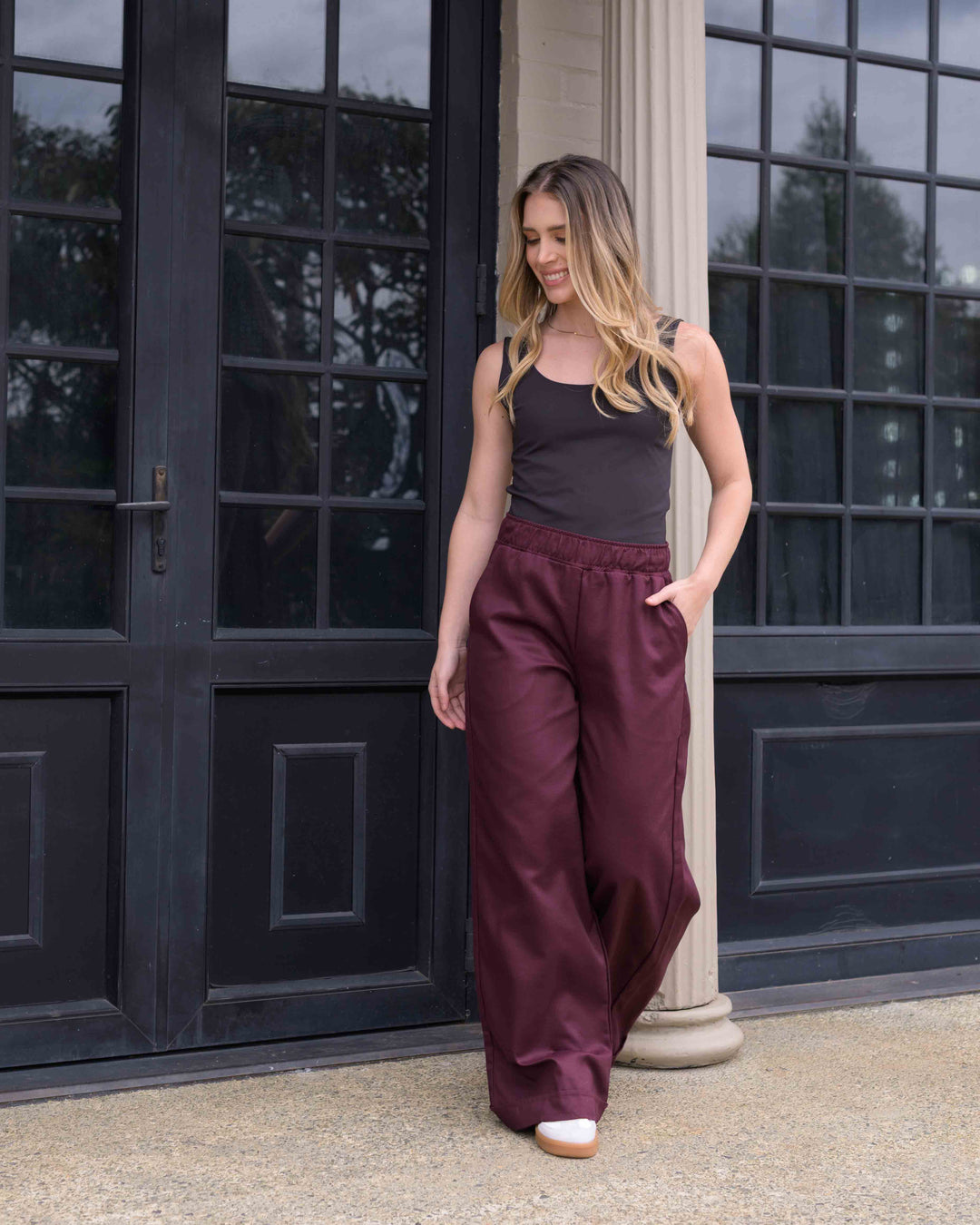 NITTA BONITA PANTALON CANDE PLANE VINO